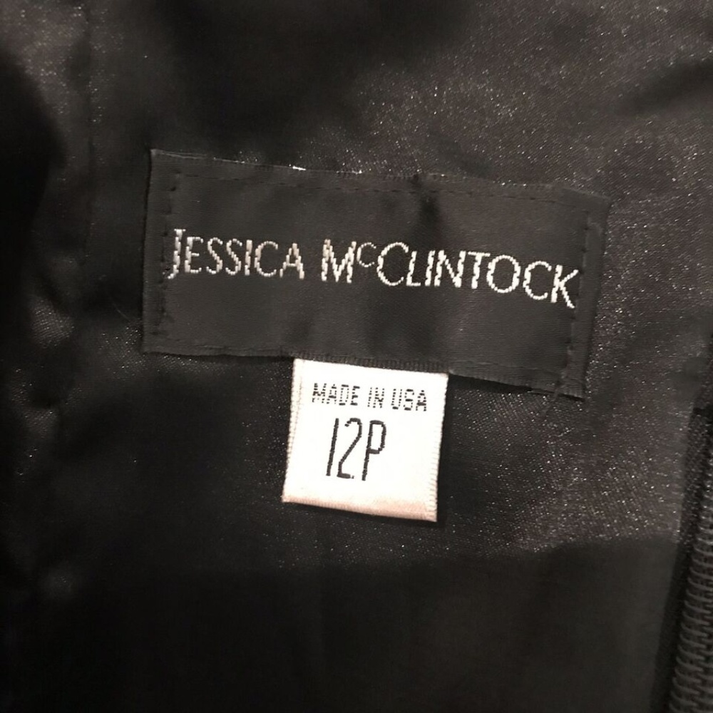 Jessica McClintock Strapless Cocktail Party Dress - Picture 7 of 7